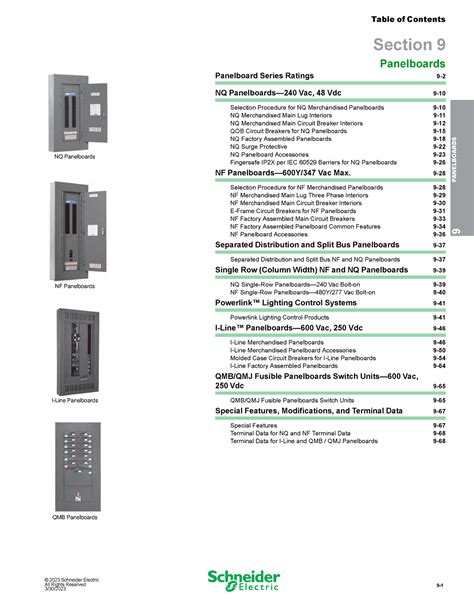 schneider panelboard catalog